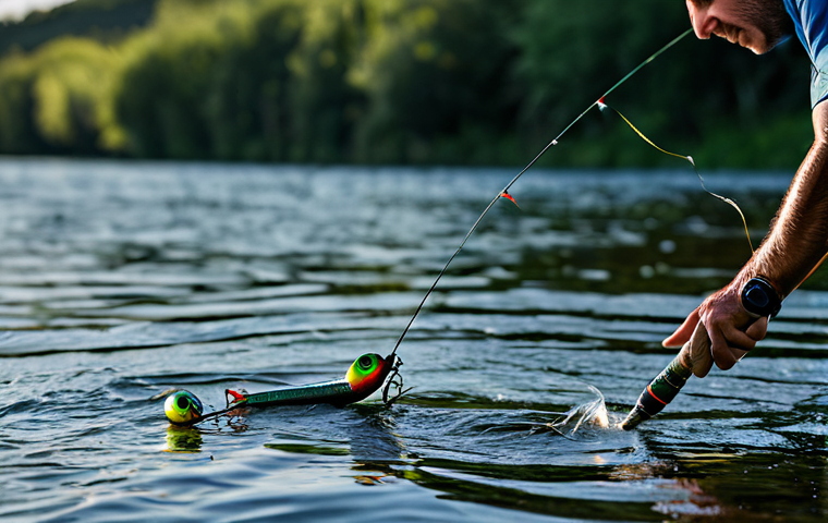 루어 액션별 차이점 - Cranking Technique**

"A professional angler, fully clothed in appropriate fishing gear, using a cra...